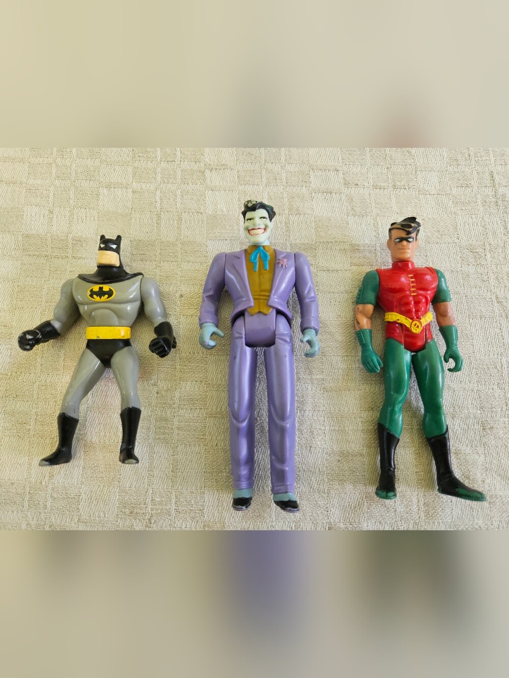 1993 Batman The Animated Series Joker,robin Action Figure Toy Kenner